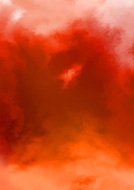 Beyaz arkaplanda soyut renkli suluboya. Dijital resim.