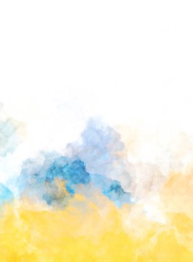 Suluboya arka planda lekeler ve lekelerle boyanmış. Fırça darbesi ile boyanmış. 2d Görüntü.