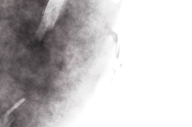 Beyaz arkaplanda soyut renkli suluboya. Dijital resim.