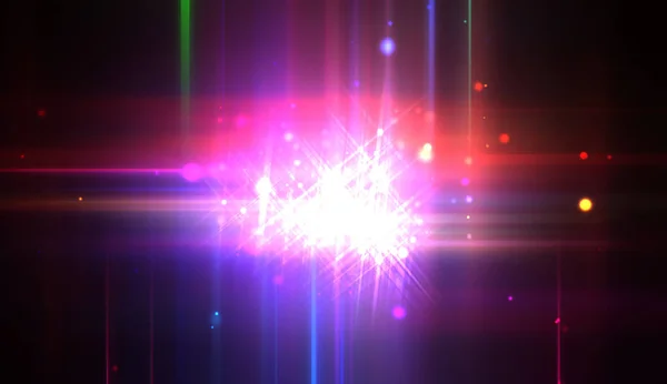 Cool Background Vivid Vibrant Light Flares Colorful Glossy Lights Display — Stock Photo, Image