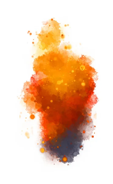 Watercolor Painted Background Blots Splatters Brush Stroked Painting Illustration — 스톡 사진