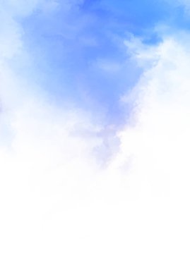 Beyaz arkaplanda soyut renkli suluboya. Dijital resim.