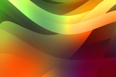 Renkli gradyan ile soyut arkaplan. Çizgili çizgili canlı duvar kâğıdı. Modern hareketin akışkan 2d çizimi.