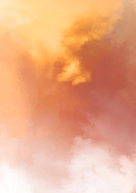 Beyaz arkaplanda soyut renkli suluboya. Dijital resim.