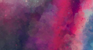 Suluboya arka planda lekeler ve lekelerle boyanmış. Fırça darbesi ile boyanmış. 2d Görüntü.