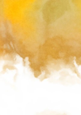 Beyaz arkaplanda soyut renkli suluboya. Dijital resim.