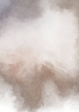 Beyaz arkaplanda soyut renkli suluboya. Dijital resim.