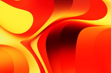 sıvı soyut arkaplan ve renkli gradyan. Modern hareketin 2d illüstrasyonu.