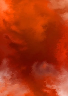 Beyaz arkaplanda soyut renkli suluboya. Dijital resim.