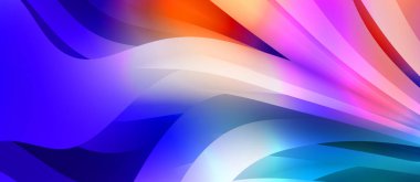 Renkli gradyan ile soyut arkaplan. Çizgili çizgili canlı duvar kâğıdı. Modern hareketin akışkan 2d çizimi.