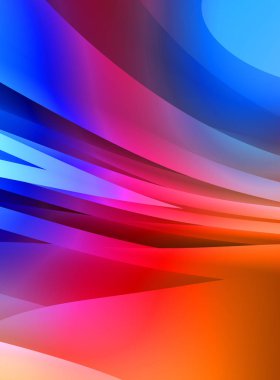 Renkli gradyan ile soyut arkaplan. Çizgili çizgili canlı duvar kâğıdı. Modern hareketin akışkan 2d çizimi.