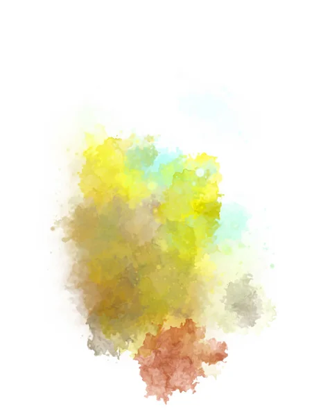 Watercolor Painted Background Blots Splatters Brush Stroked Painting Illustration — 스톡 사진