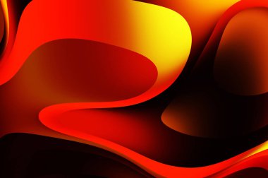 sıvı soyut arkaplan ve renkli gradyan. Modern hareketin 2d illüstrasyonu.