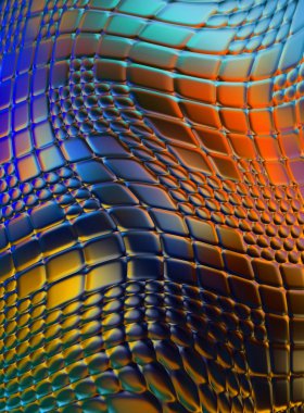 Soyut arkaplan. Renkli dalgalı tasarım duvar kağıdı. yaratıcı grafik 2D çizim. Dinamik şekilli modaya uygun sıvı örtüsü.