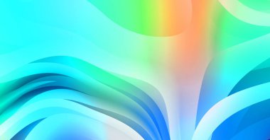 Renkli gradyan ile soyut arkaplan. Çizgili çizgili canlı duvar kâğıdı. Modern hareketin akışkan 2d çizimi.