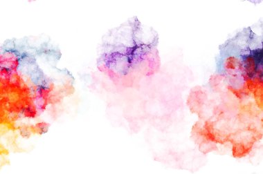 Suluboya arka planda lekeler ve lekelerle boyanmış. Fırça darbesi ile boyanmış. 2d Görüntü.