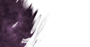 Beyaz arkaplanda soyut renkli suluboya. Dijital resim.