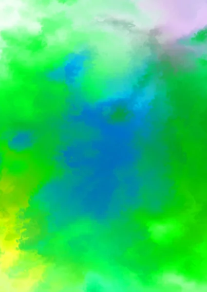 Acuarela Colorida Abstracta Sobre Fondo Blanco Pintura Arte Digital — Foto de Stock