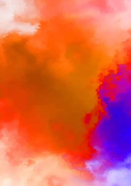 Abstract Colorful Watercolor White Background Digital Art Painting — Stock Photo, Image