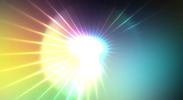 Esplosione Dinamica Luce Movimento Bellissimo Sfondo Shinning Luci Colorate Visualizzazione — Foto Stock