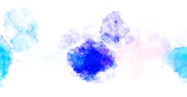 Suluboya arka planda lekeler ve lekelerle boyanmış. Fırça darbesi ile boyanmış. 2d Görüntü.