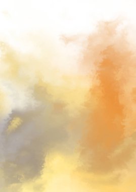 Beyaz arkaplanda soyut renkli suluboya. Dijital resim.