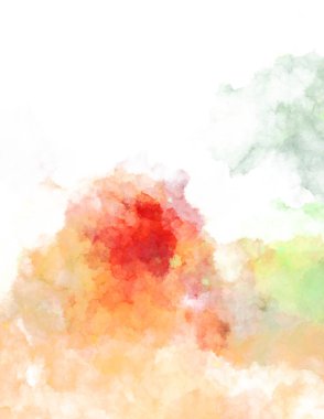 Suluboya arka planda lekeler ve lekelerle boyanmış. Fırça darbesi ile boyanmış. 2d Görüntü.