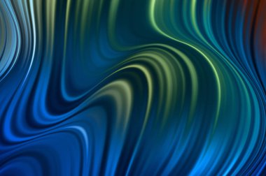 Kavisli çizgileri olan soyut bir arkaplan. Soyut ve gradyan renkte renkli çizimler. Çizgili desenli canlı dalga deseni.