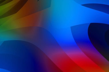 Renkli gradyan ile soyut arkaplan. Çizgili çizgili canlı duvar kâğıdı. Modern hareketin akışkan 2d çizimi.