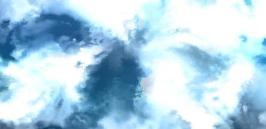 Beyaz arkaplanda soyut renkli suluboya. Dijital resim.