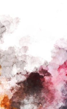 Suluboya arka planda lekeler ve lekelerle boyanmış. Fırça darbesi ile boyanmış. 2d Görüntü.