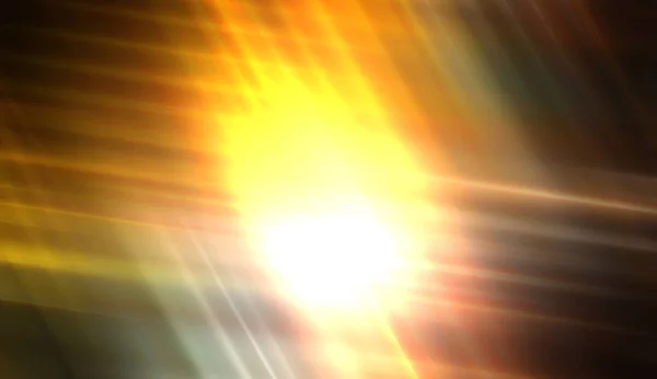 Świecący Kolorowy Rozbłysk Światła Wibrujące Tło Energii Promienie Światła Eterycznym — Zdjęcie stockowe