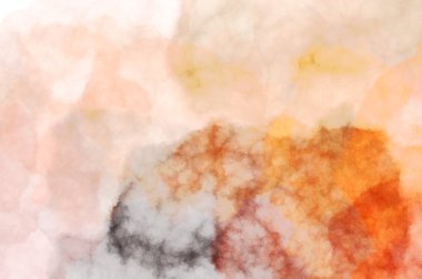 Suluboya arka planda lekeler ve lekelerle boyanmış. Fırça darbesi ile boyanmış. 2d Görüntü.