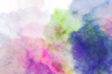 Suluboya arka planda lekeler ve lekelerle boyanmış. Fırça darbesi ile boyanmış. 2d Görüntü.