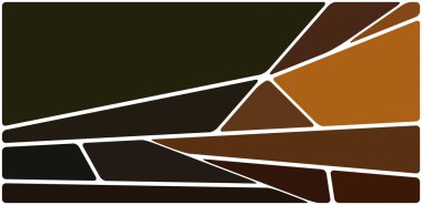 Beyaz boşluğu olan renkli bir çizim. Soyut geometrik desen. Mozaik arka plan. Geometrik çok renkli şekiller.