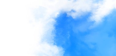 Beyaz arkaplanda soyut renkli suluboya. Dijital resim.