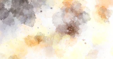 Suluboya arka planda lekeler ve lekelerle boyanmış. Fırça darbesi ile boyanmış. 2d Görüntü.