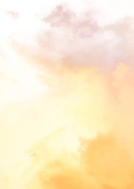 Beyaz arkaplanda soyut renkli suluboya. Dijital resim.