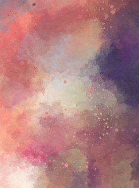 Suluboya arka planda lekeler ve lekelerle boyanmış. Fırça darbesi ile boyanmış. 2d Görüntü.