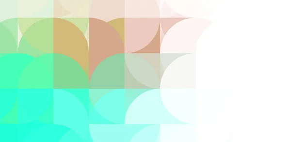 Warstwy Okrągłych Kształtów Tworzących Barwny Żywy Design Cyfrowa Ilustracja Układu — Zdjęcie stockowe