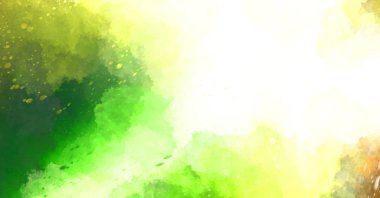 Suluboya arka planda lekeler ve lekelerle boyanmış. Fırça darbesi ile boyanmış. 2d Görüntü.