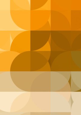 Dairesel şekillerin katmanları renkli ve canlı bir tasarım yaratıyor. Dairelerin sayısal çizimi. Gelecekçi tasarım şablonu.