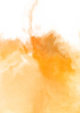 Beyaz arkaplanda soyut renkli suluboya. Dijital resim.