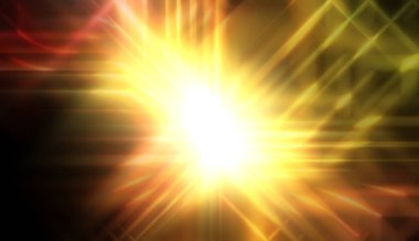 Işıl ışıl parlayan bir ışık. Enerjik enerji arka planı. Işığın ışınları ruhani bir ışıltıyla. Güzel duvar kağıdı.