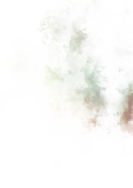 Beyaz arkaplanda soyut renkli suluboya. Dijital resim.