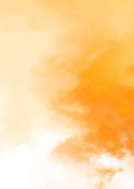 Beyaz arkaplanda soyut renkli suluboya. Dijital resim.