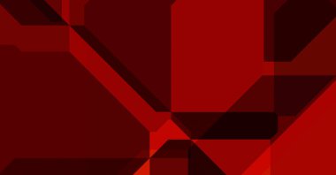 Renkli ve canlı geometrik şekiller katmanları var. Bir teknoloji planının dijital illüstrasyonu. Gelecekçi tasarım şablonu.