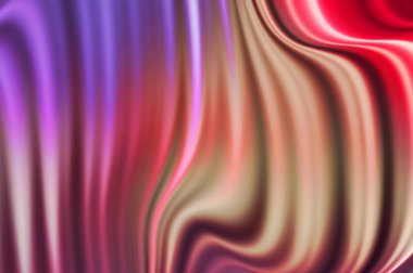 Kavisli çizgileri olan soyut bir arkaplan. Soyut ve gradyan renkte renkli çizimler. Çizgili desenli canlı dalga deseni.