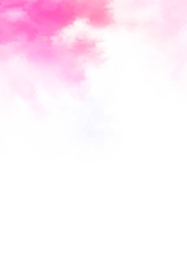 Beyaz arkaplanda soyut renkli suluboya. Dijital resim.