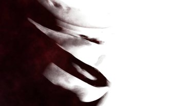 Beyaz arkaplanda soyut renkli suluboya. Dijital resim.